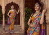 Chakori By Kreshva P.V Silk With Pashmina Print Saree Wholesale Clothing Suppliers In India